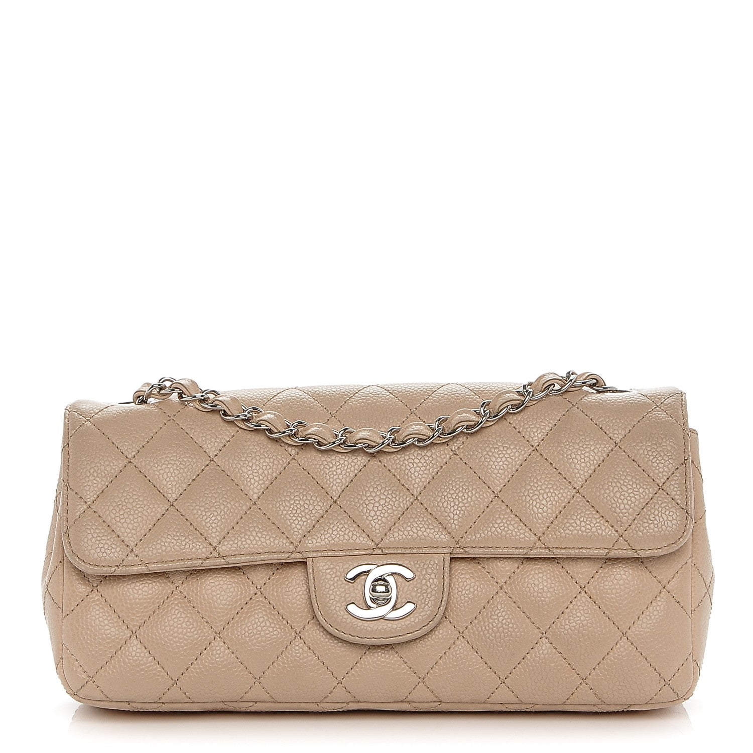 Chanel Caviar East West Flap Beige Clair 1 of 8