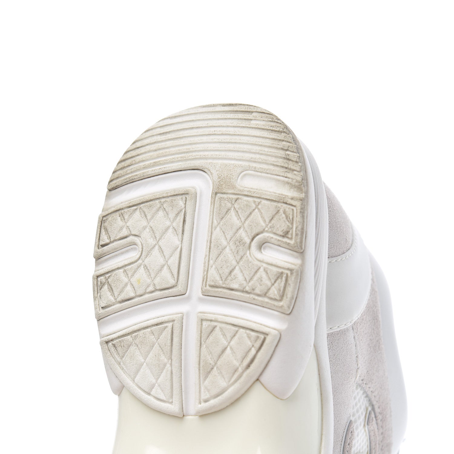 Chanel Suede Calfskin CC Sneakers 38.5 Pink White 13 of 29
