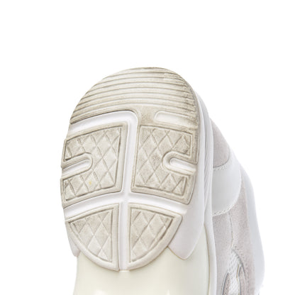 Chanel Suede Calfskin CC Sneakers 38.5 Pink White 13 of 29