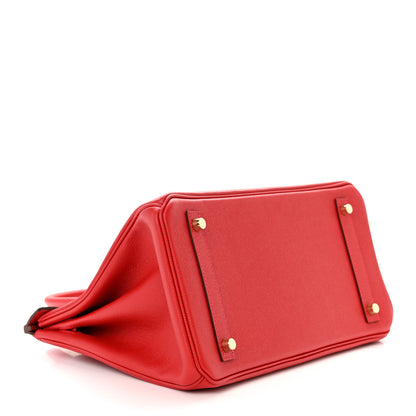 Hermes Epsom Birkin 30 Rouge Casaque 4 of 13