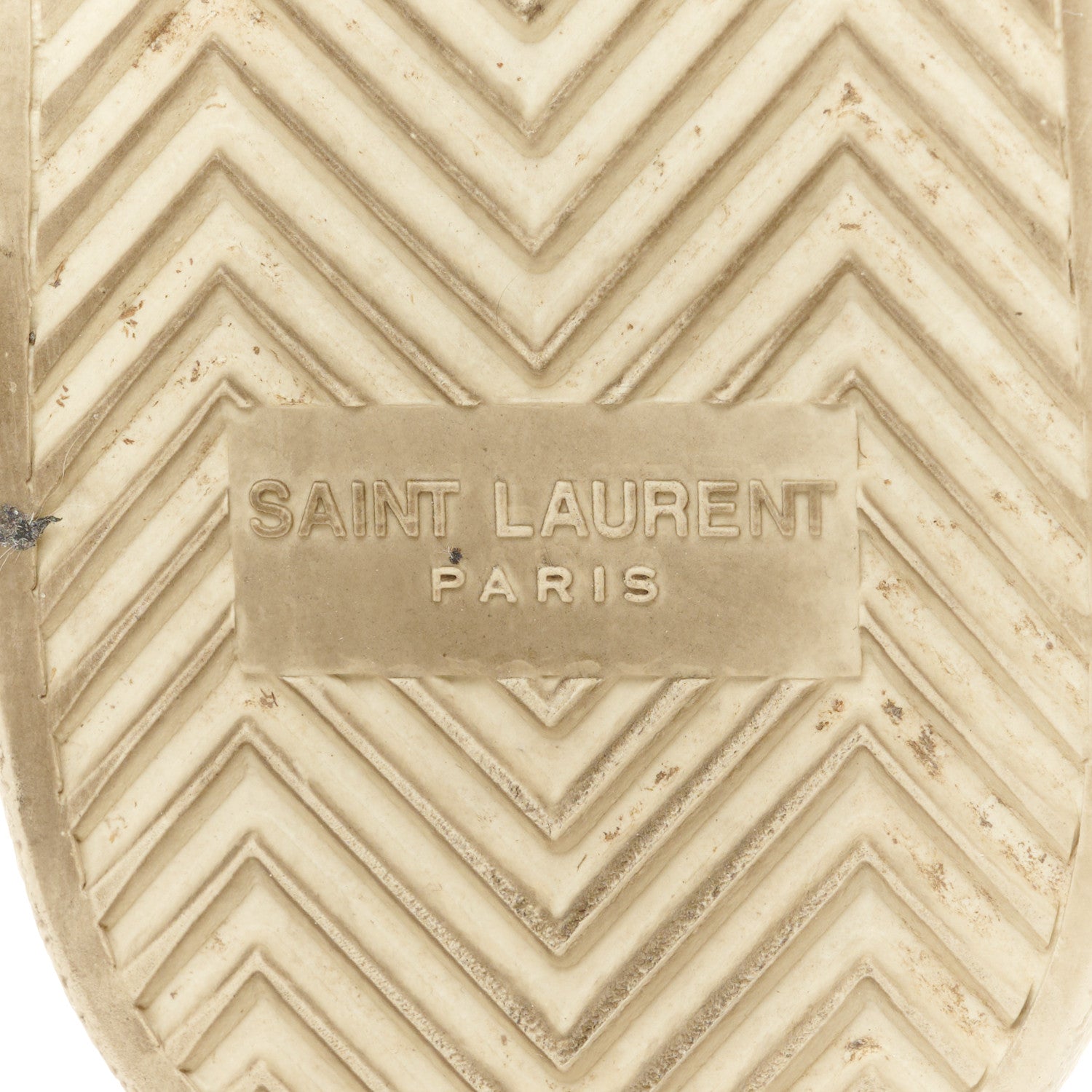 Saint Laurent Calfskin Embroidered Court Classic Sneakers 38 White Black 7 of 9