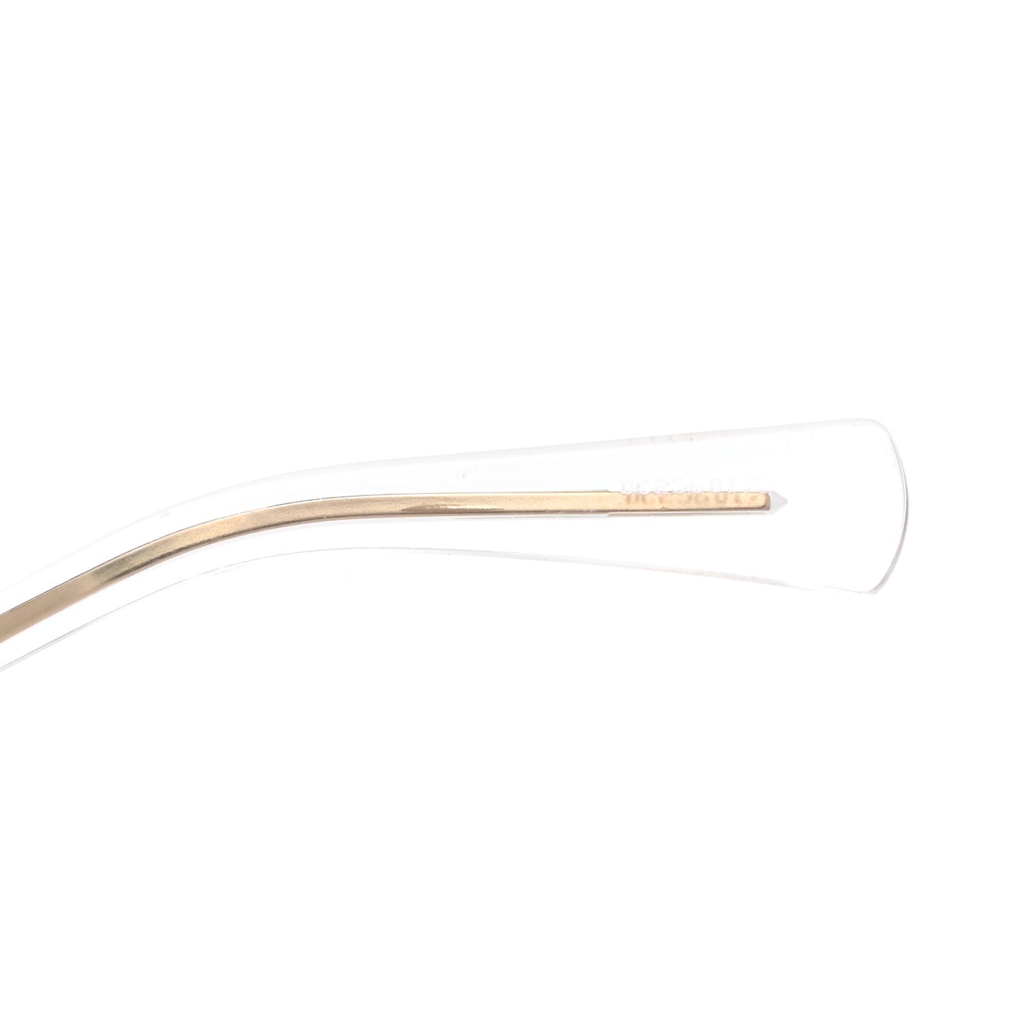 Gold Plated Acetate Mirror Round Signature Sunglasses 71308 Gold