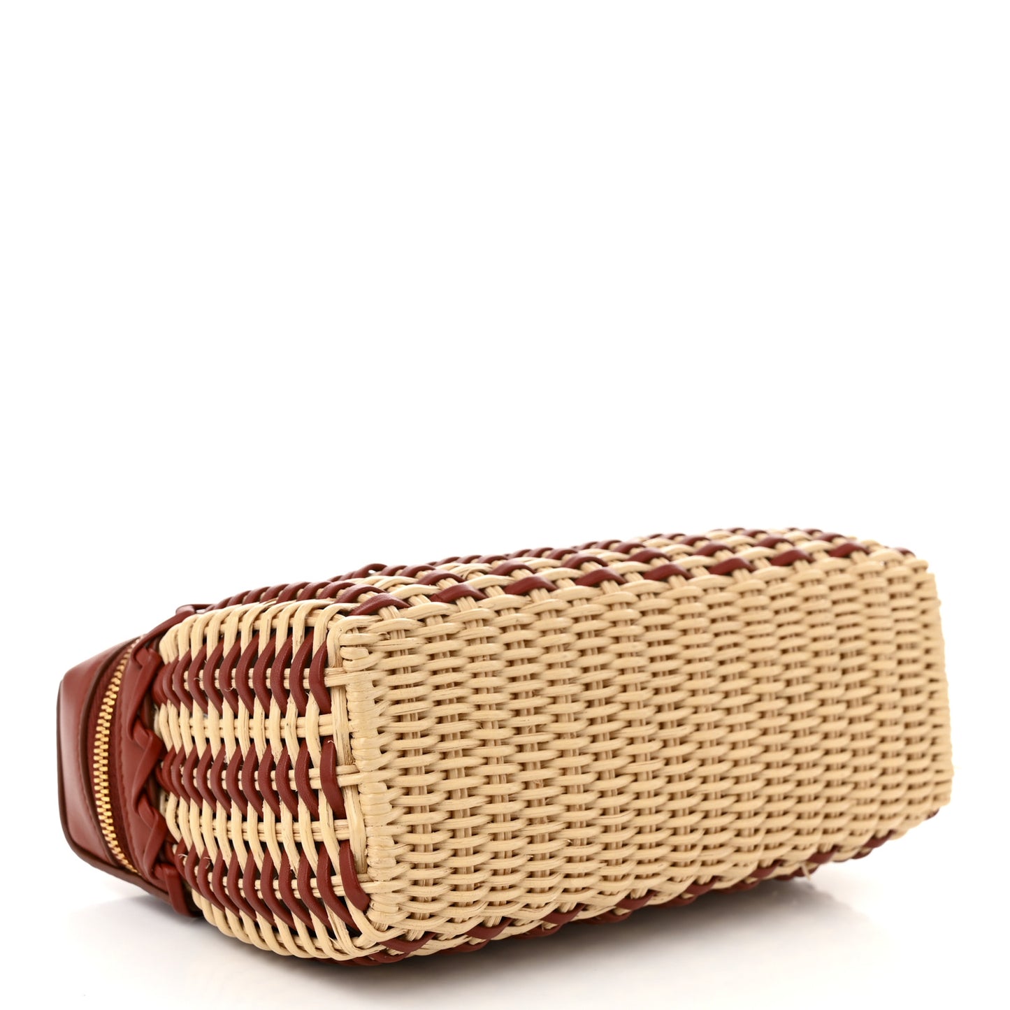 Wicker Calfskin L19 Extra Pocket Pouch Malt Deep Kummel Sun Gold