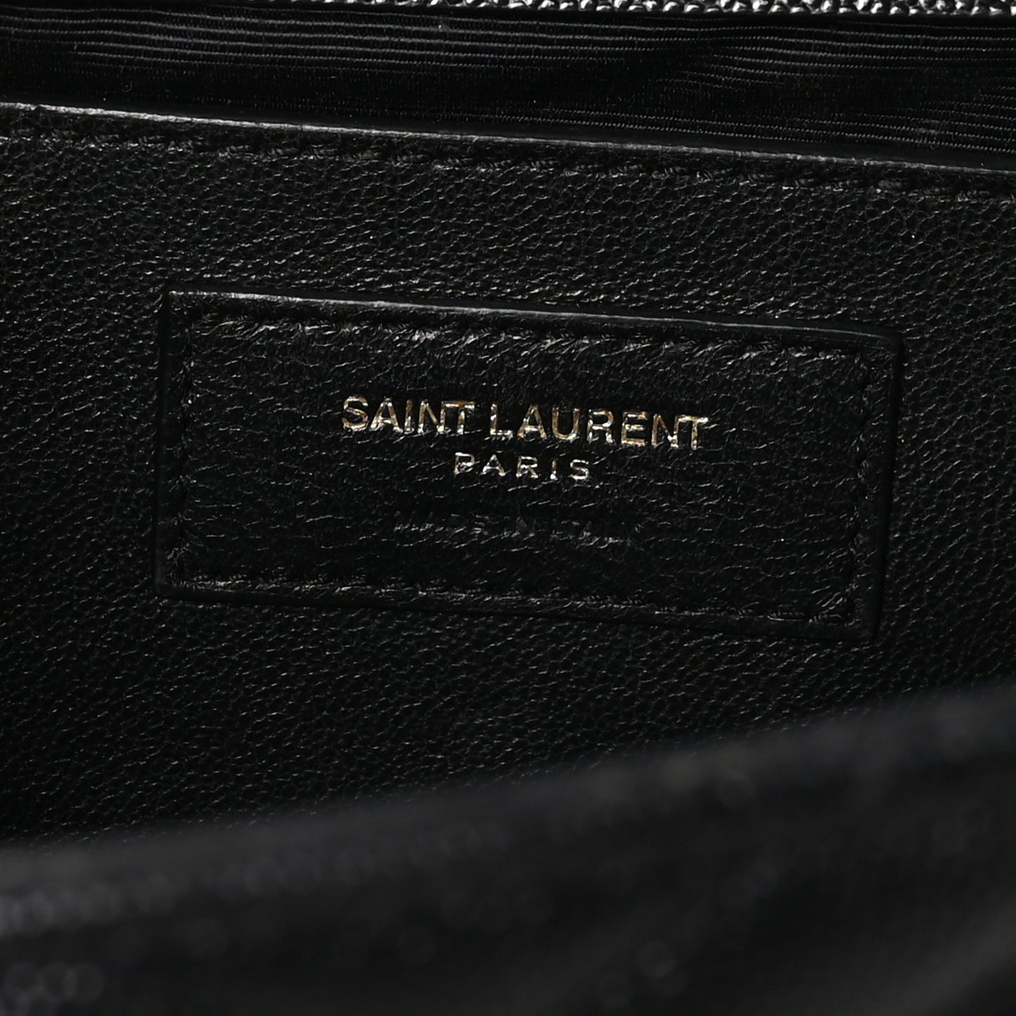 Grain De Poudre Matelasse Chevron Medium Monogram Satchel Black