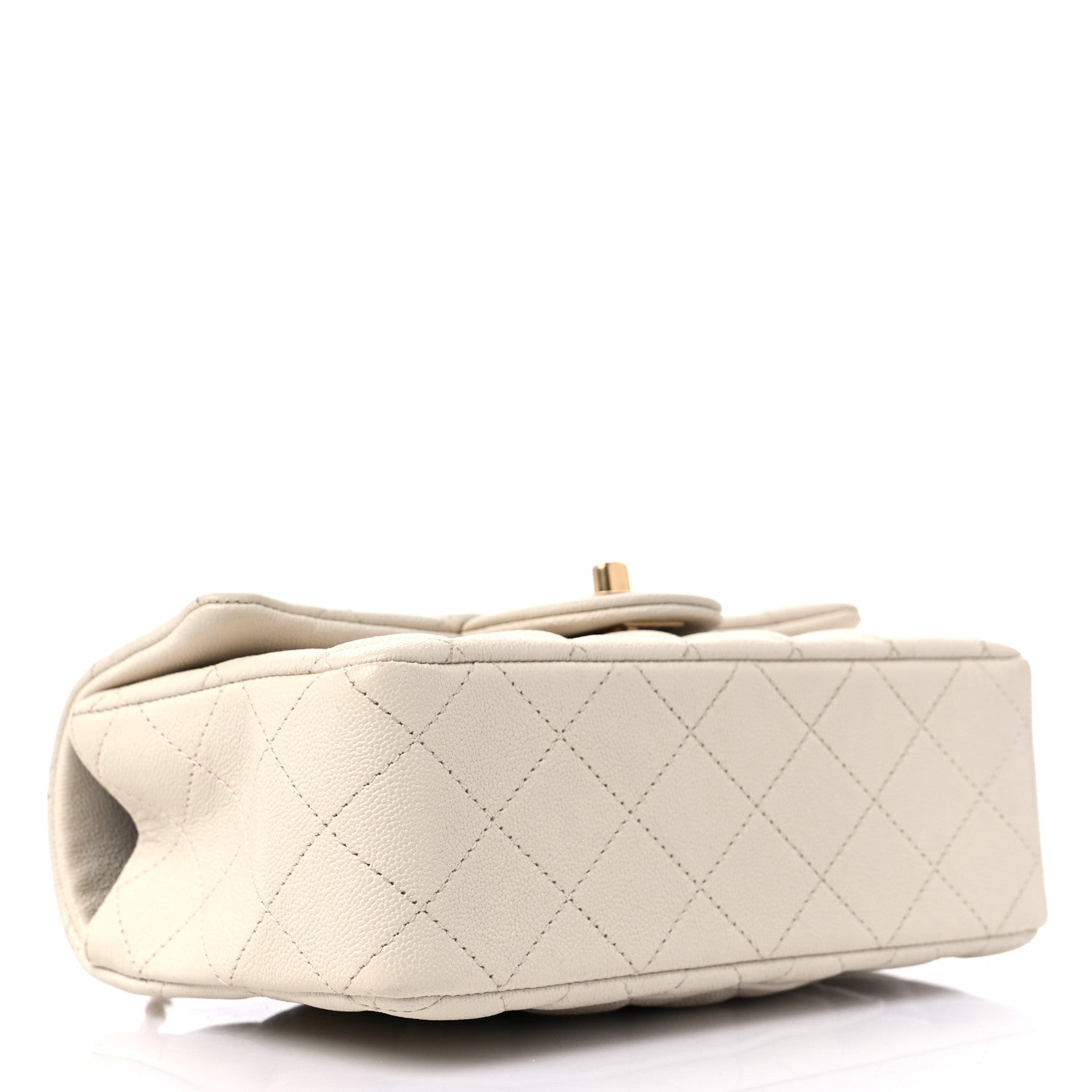 Chanel Caviar Quilted Mini Top Handle Rectangular Flap Beige 4 of 9