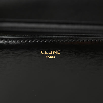 Celine Shiny Calfskin Teen Triomphe Black 6 of 10