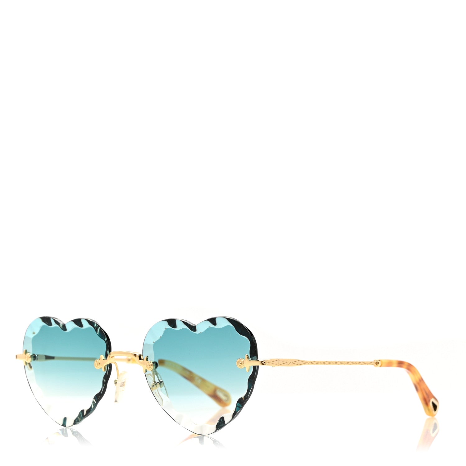 Chloe Heart Sunglasses CE150S Gold 1 of 6