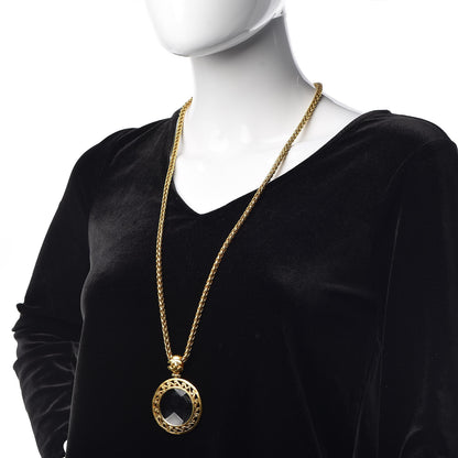 Chanel Loupe Magnifying Glass Necklace Gold 2 of 7