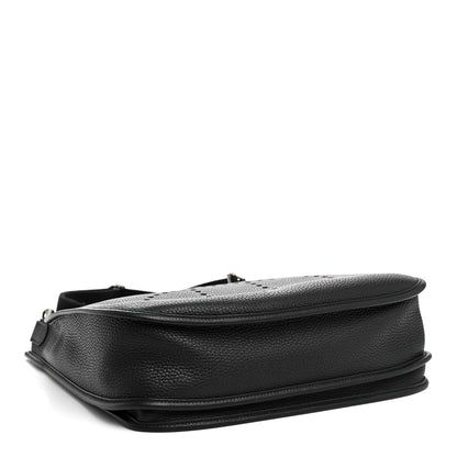 Hermes Taurillon Clemence Evelyne III GM Black 4 of 10