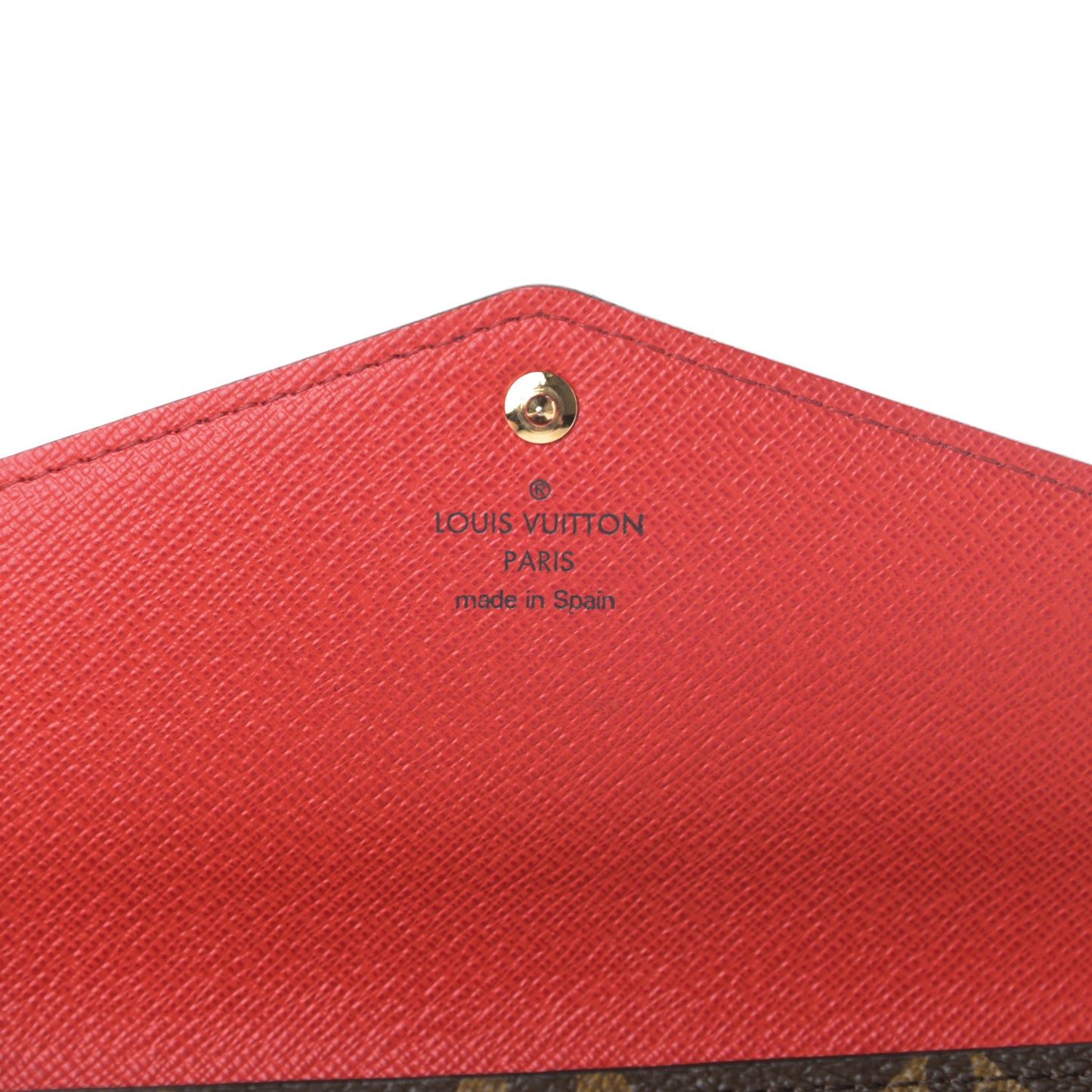 Monogram Sarah Wallet NM Coquelicot