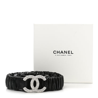 Chanel Calfskin Crystal CC Belt 75 30 Black 4 of 4