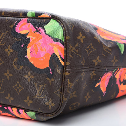 Louis Vuitton Monogram Roses Neverfull MM 8 of 15