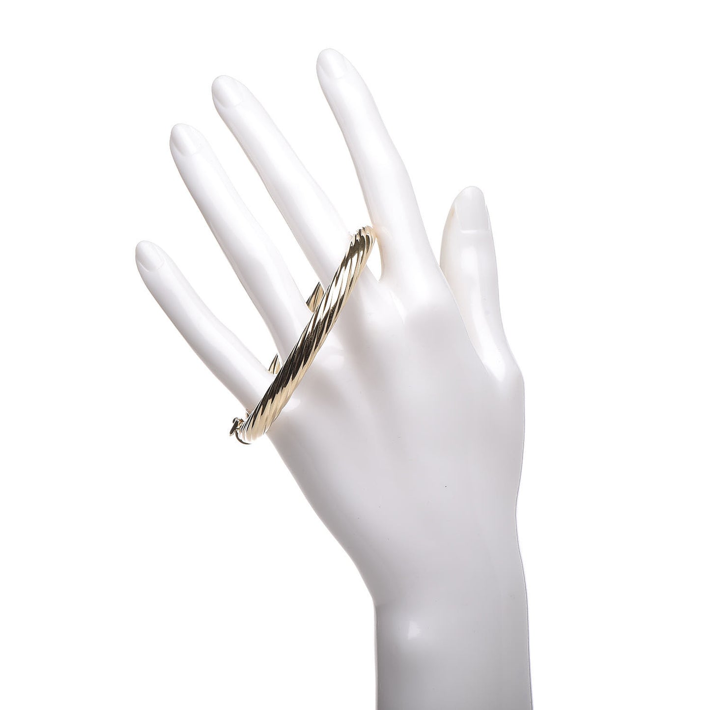 14K Yellow Gold Twist Bangle Bracelet