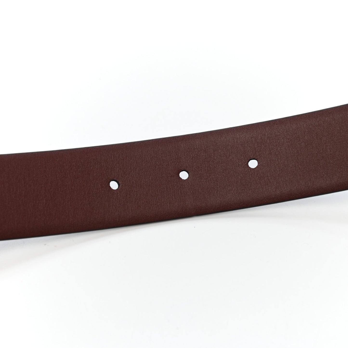 Calfskin CC Reversible Belt 95 Black Burgundy