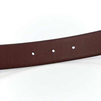 Chanel Calfskin CC Reversible Belt 95 Black Burgundy 5 of 6