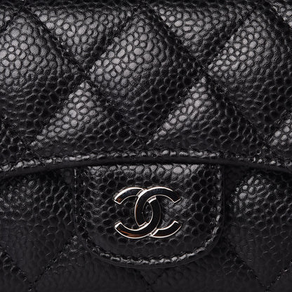 Chanel Caviar Quilted Flap Card Holder Black 10 of 11
