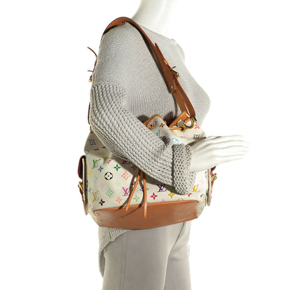 Louis Vuitton Monogram Multicolor Petit Noe White 2 of 7