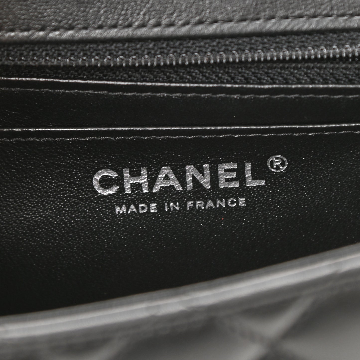 Lambskin Quilted Mini Square Flap Black