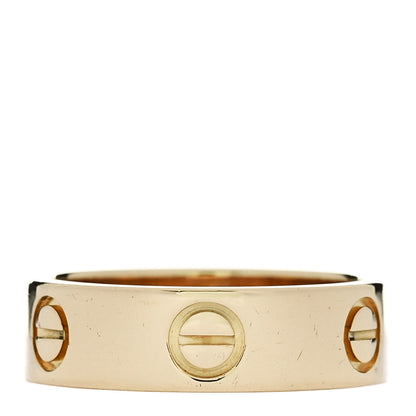 Cartier 18K Yellow Gold 5.5mm LOVE Ring 53 6.5 1 of 4