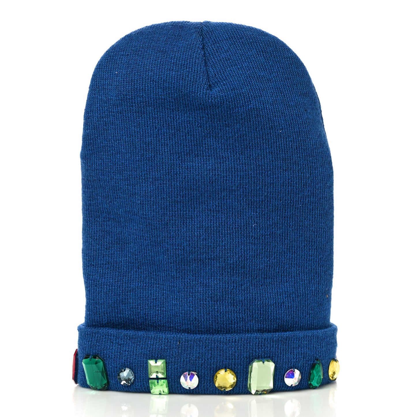 X MLB Wool Crystal NY Yankees Beanie Hat M Blue