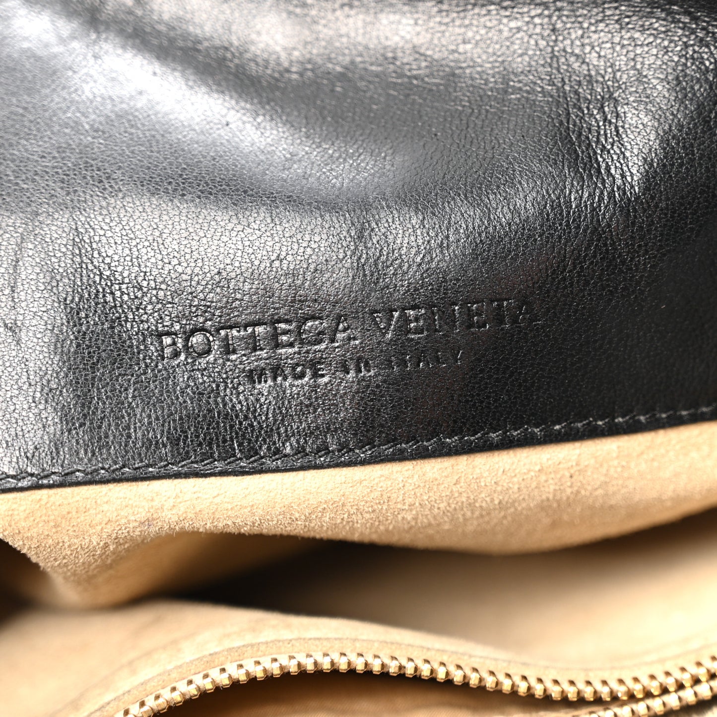 Nappa Intrecciato Small Hobo Shoulder Bag Black