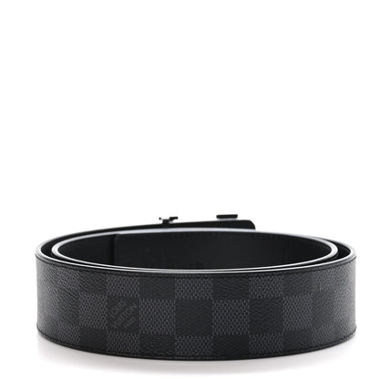 Louis Vuitton Damier Graphite 40mm LV Initiales Belt 85 34 2 of 6