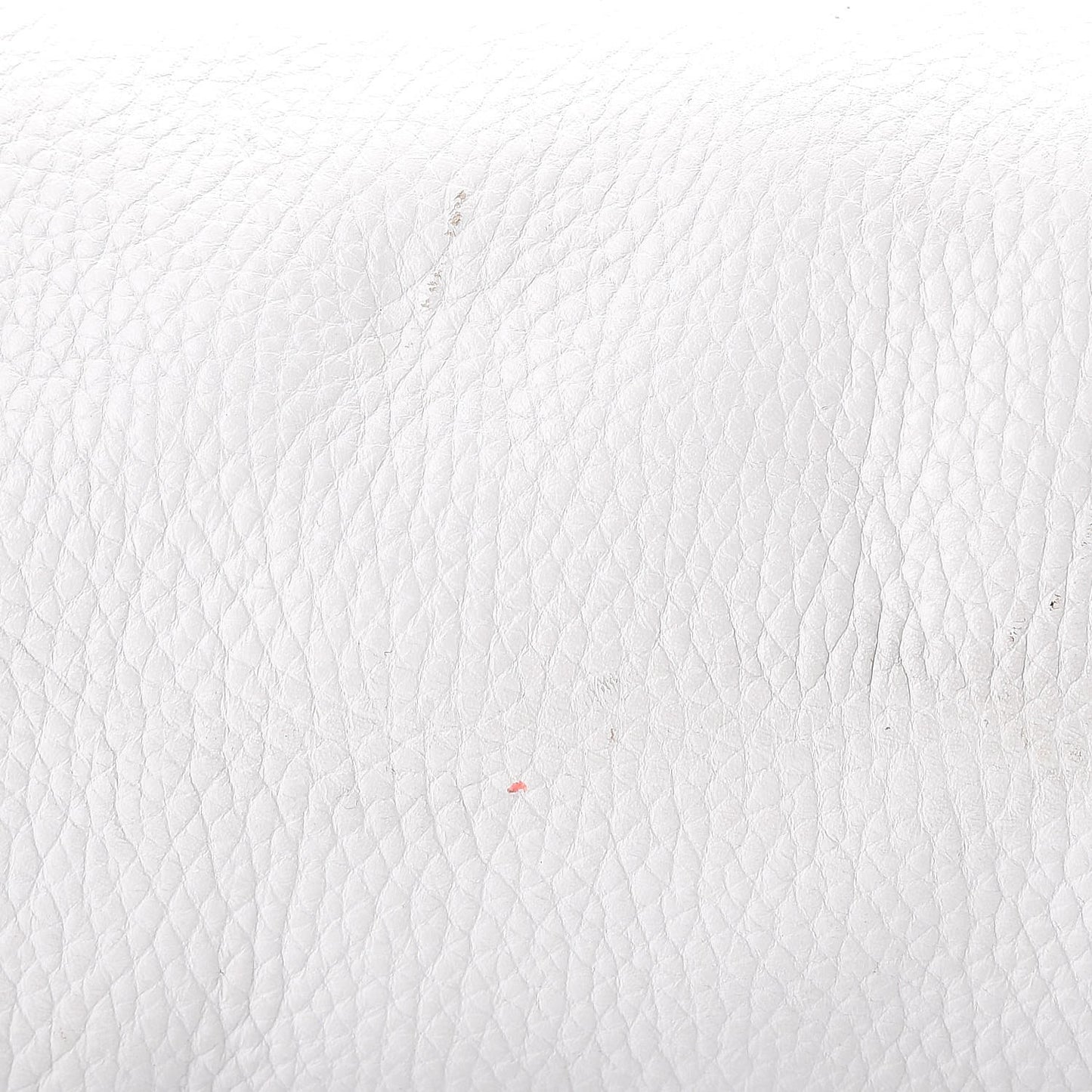 Grainy Calfskin Shoulder Bag White
