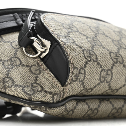 Gucci GG Supreme Monogram Belt Bag Black 9 of 10