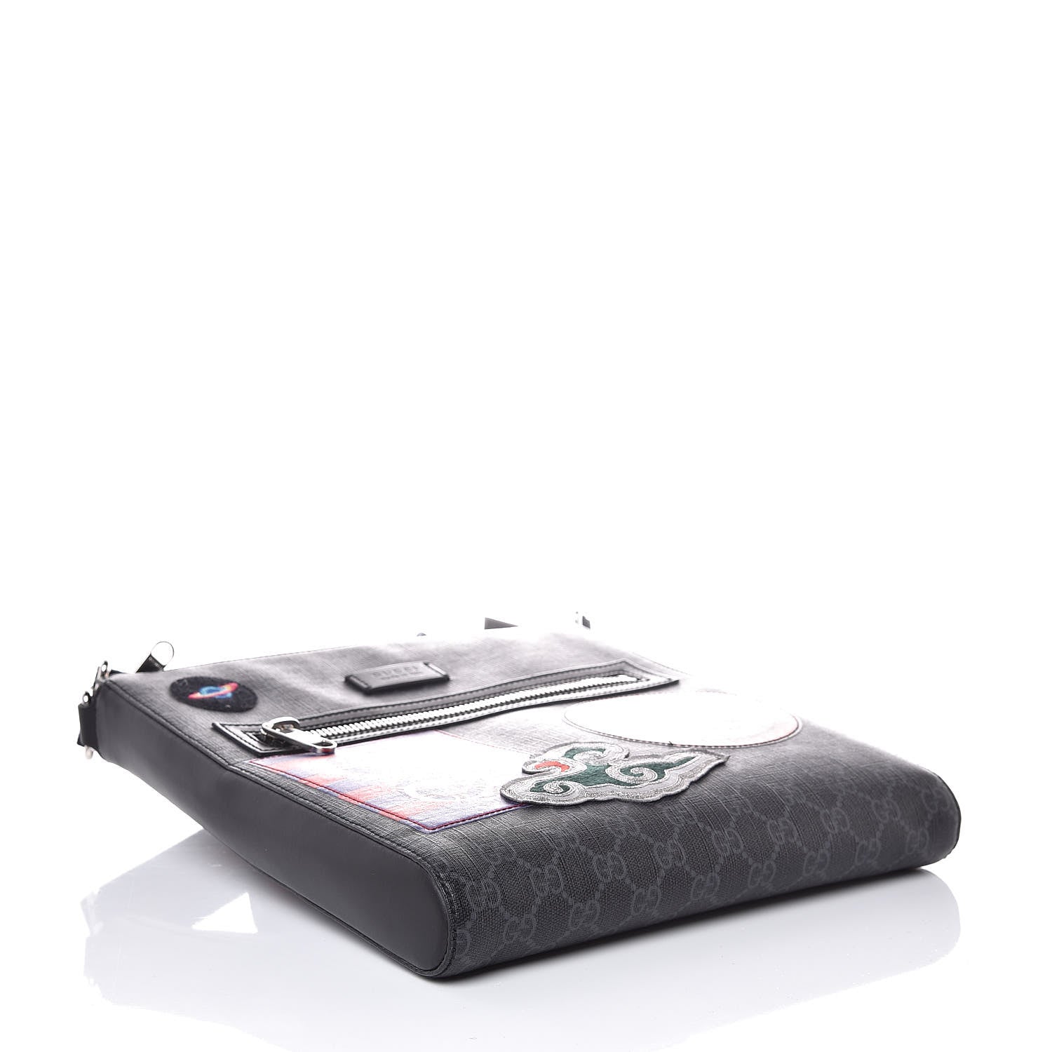 Gucci GG Supreme Monogram Night Courrier Flat Messenger Black Multicolor 4 of 7