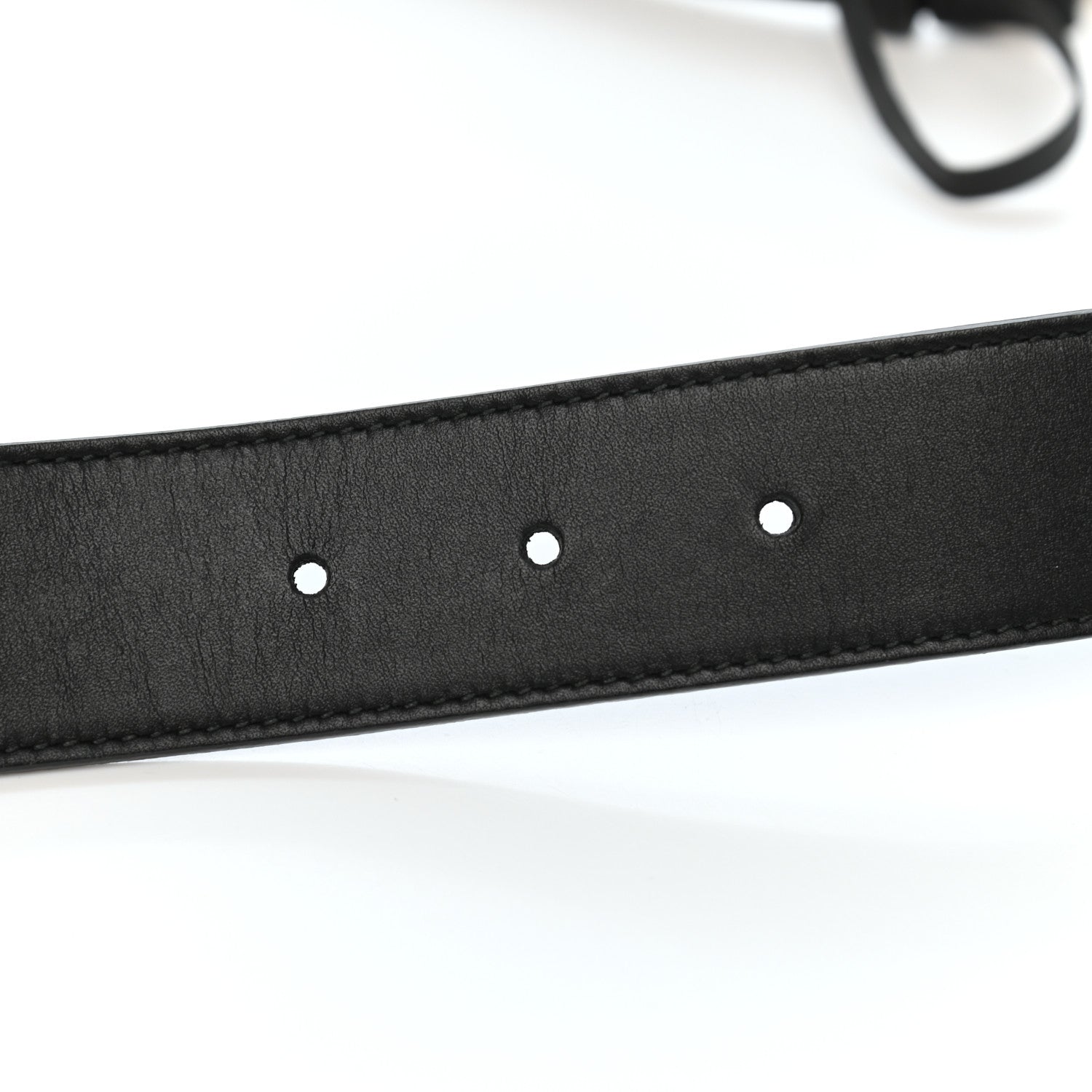 Gucci Calfskin Crystal Square G Madelyn Belt 80 32 Black 4 of 4