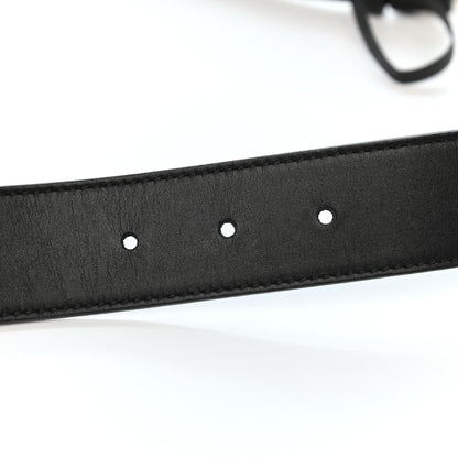 Gucci Calfskin Crystal Square G Madelyn Belt 80 32 Black 4 of 4
