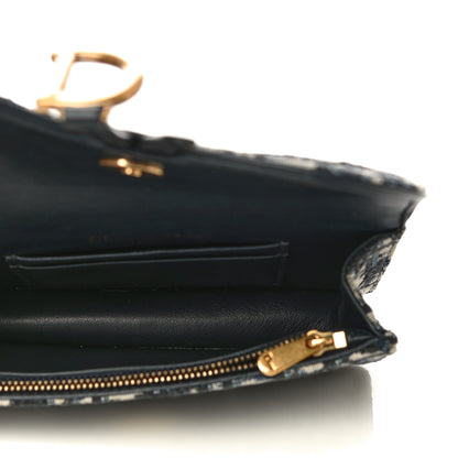 Christian Dior Oblique Saddle Belt Bag Blue 7 of 13