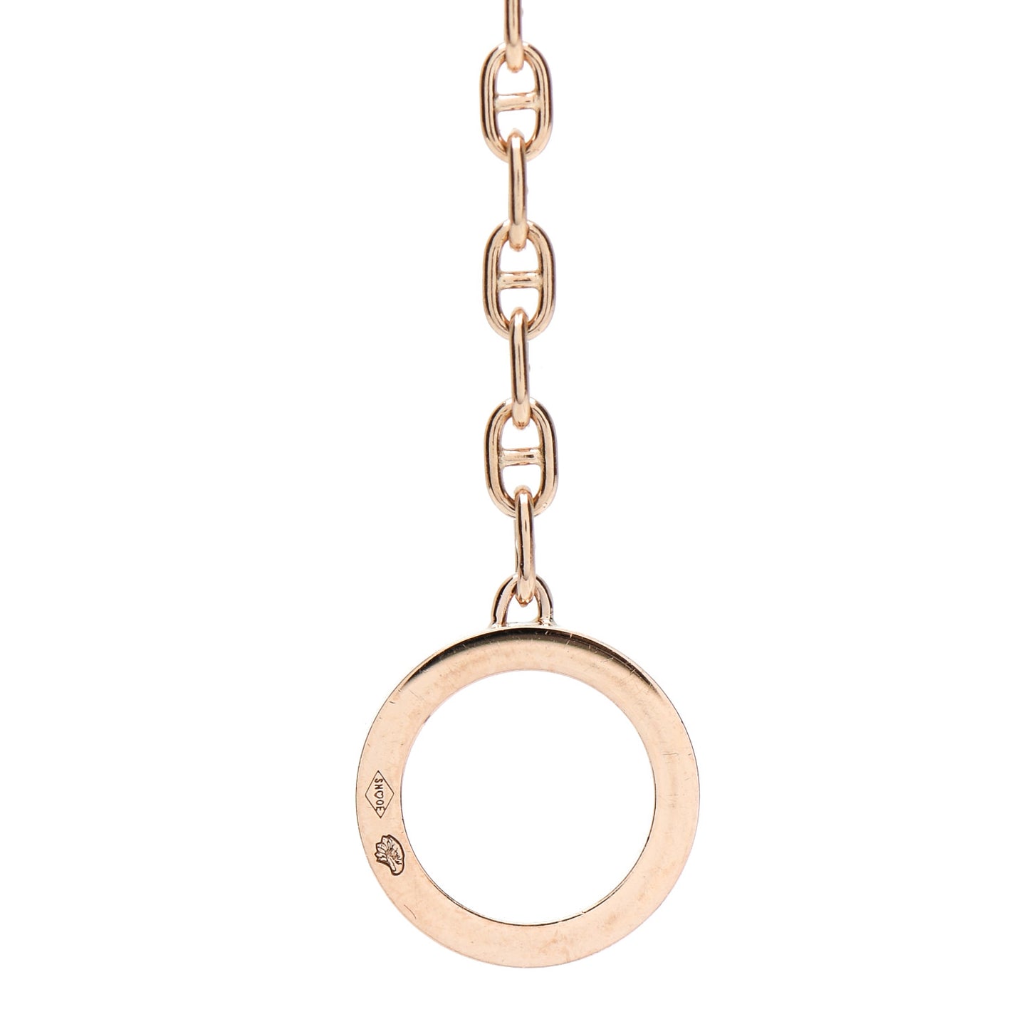 18K Rose Gold Diamond Chaine D'Ancre Contour Bracelet ST