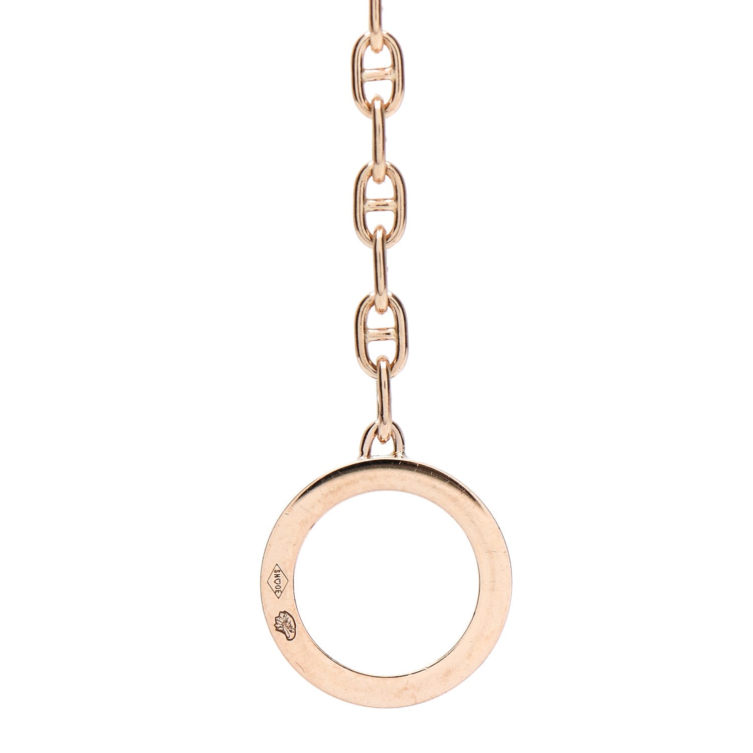 Hermes 18K Rose Gold Diamond Chaine D'Ancre Contour Bracelet ST 5 of 5