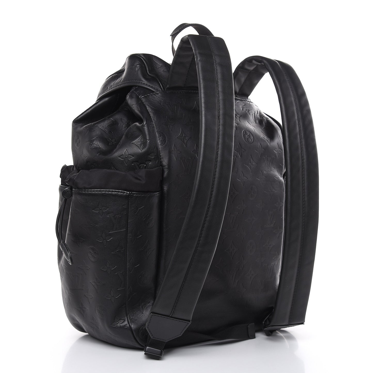 Calfskin Monogram Shadow Discovery Backpack Black