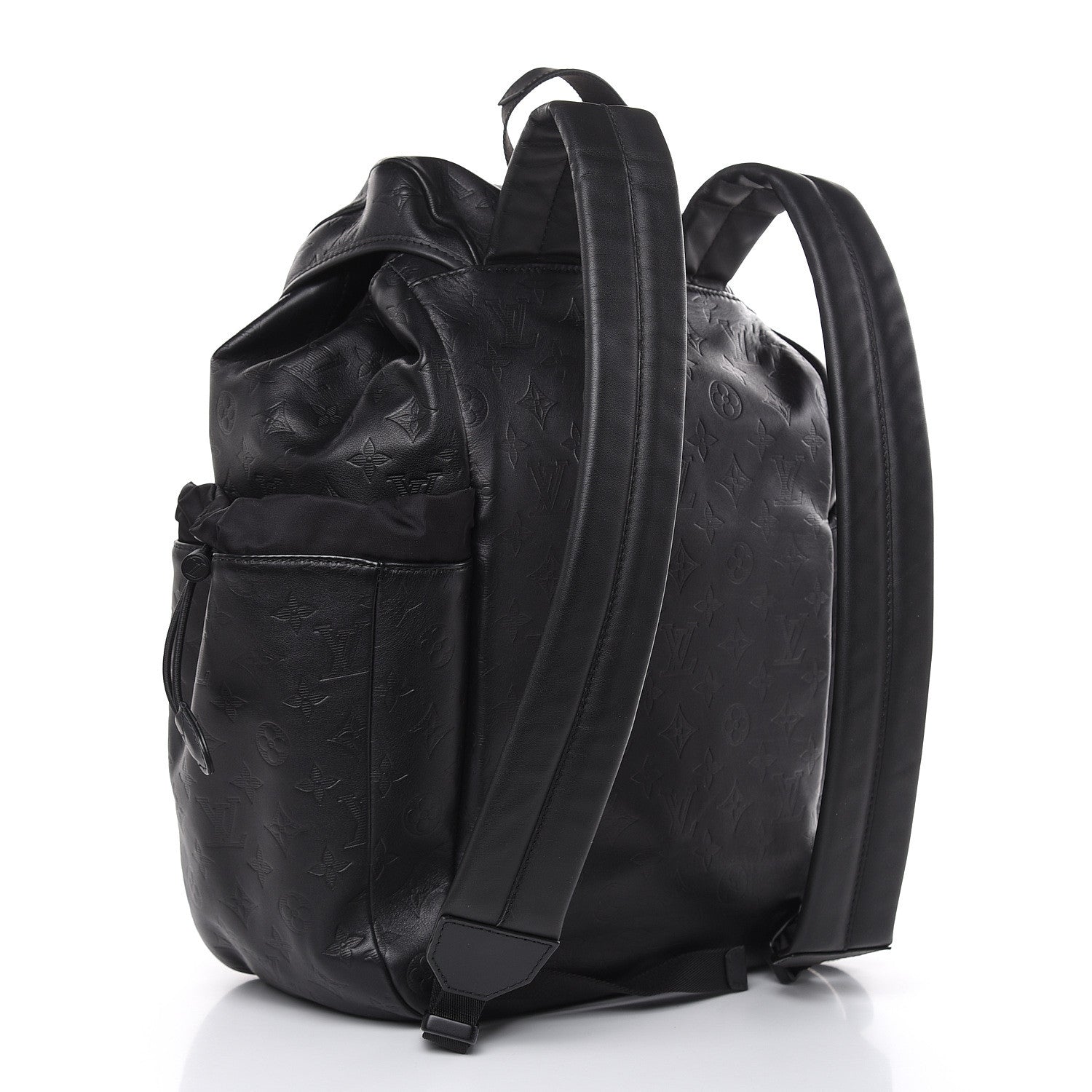 Louis Vuitton Calfskin Monogram Shadow Discovery Backpack Black 3 of 10