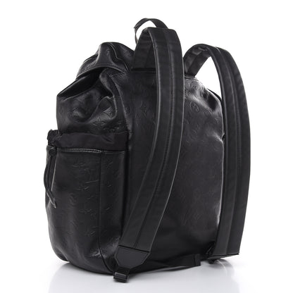 Louis Vuitton Calfskin Monogram Shadow Discovery Backpack Black 3 of 10