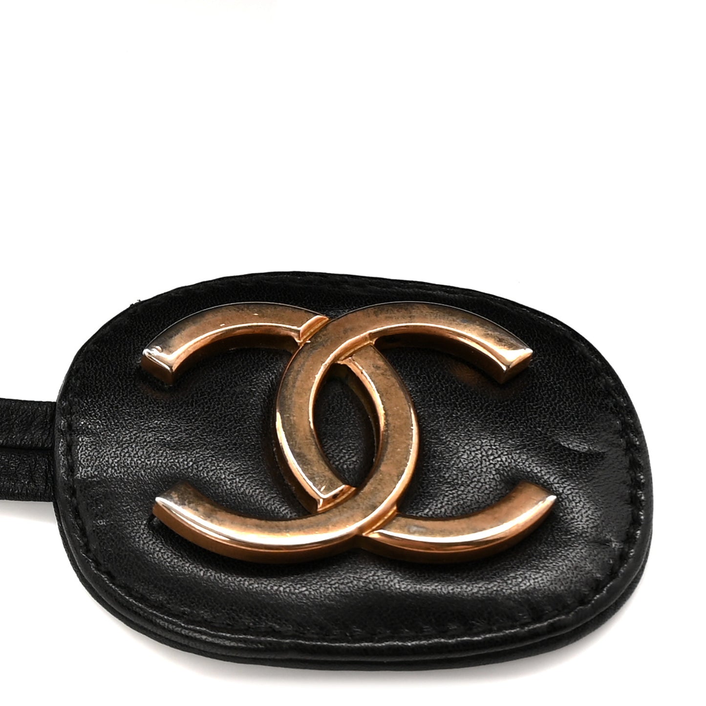 Grained Calfskin Quilted Drawstring Bucket Bag Black