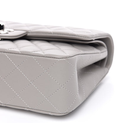 Chanel Lambskin Quilted Small Double Flap Grey 9 of 12