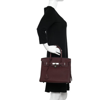Hermes Togo BIRKIN 30 Rouge H 2 of 11