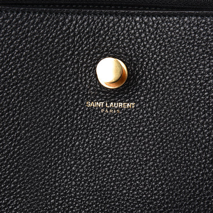 Saint Laurent Calfskin Canvas Medium Muse Two Black 6 of 11