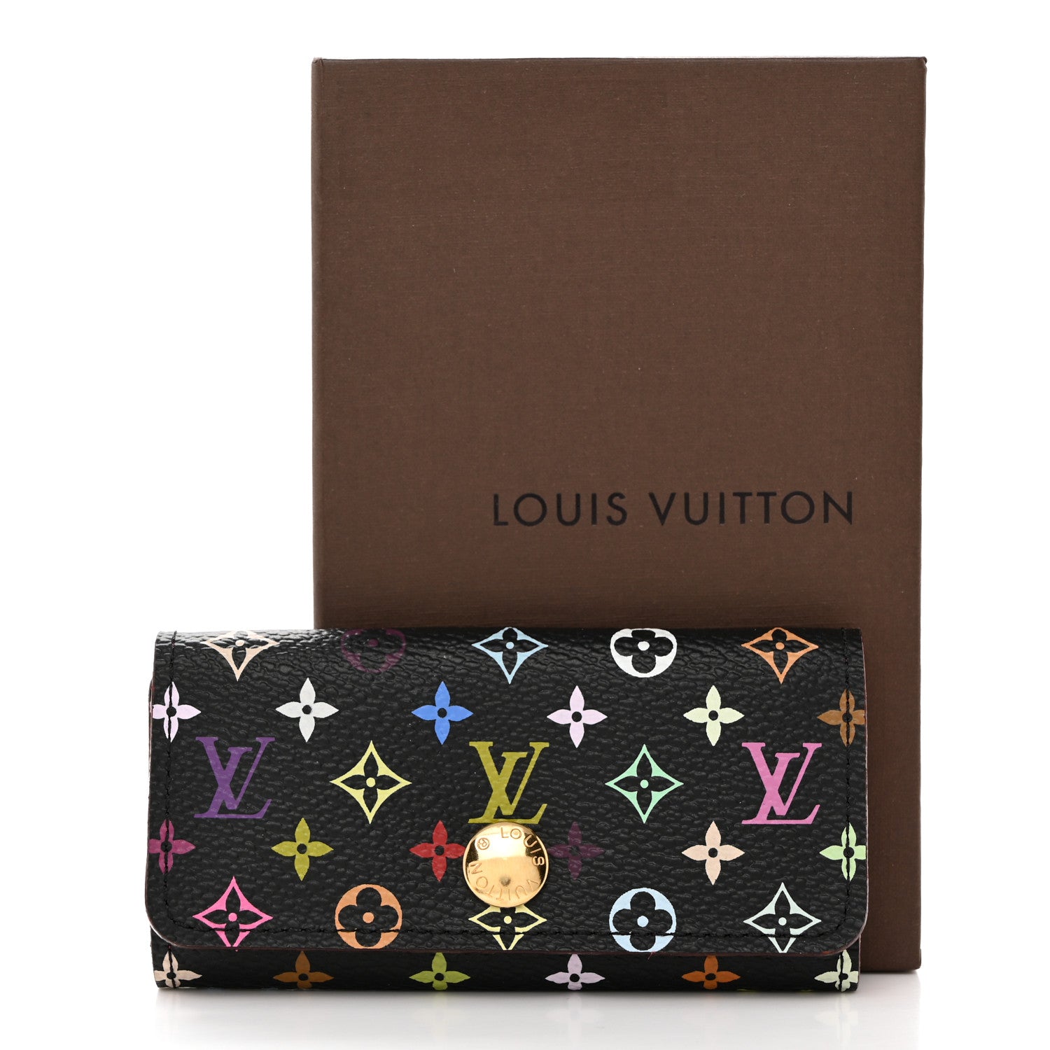 Louis Vuitton Monogram Multicolor Multicles 4 Key Holder Black Grenade 8 of 8