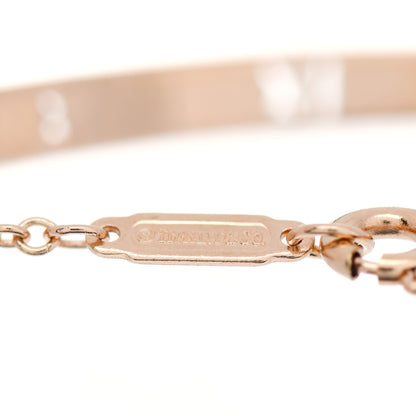 Tiffany 18K Rose Gold Diamond Atlas Bar Pierced Bracelet 4 of 4
