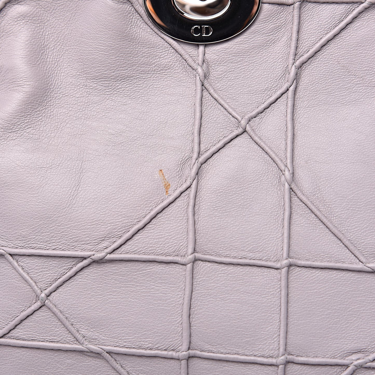 Lambskin Cannage Medium Granville Tote Grey