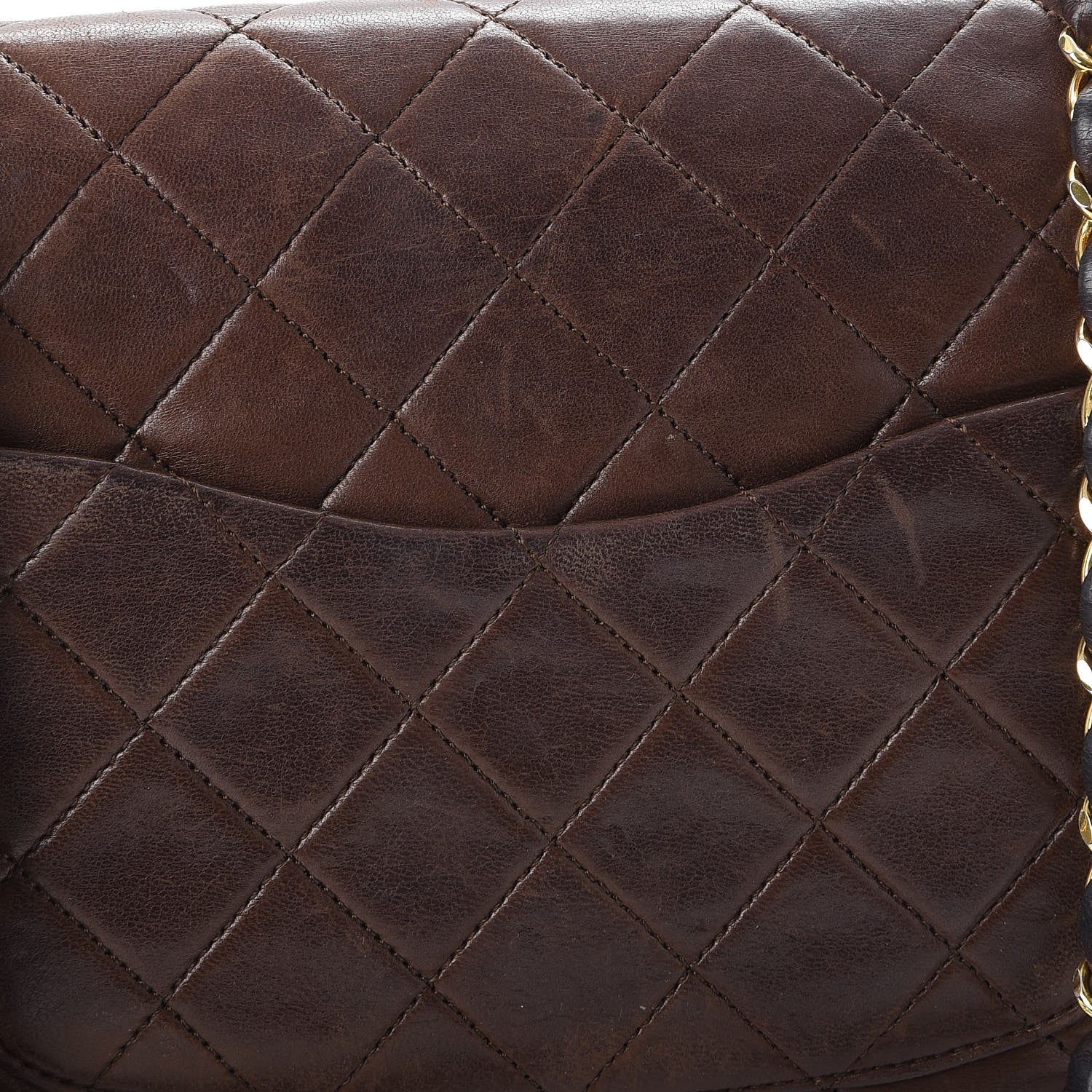 Chanel Lambskin Medium Double Flap Brown 15 of 17