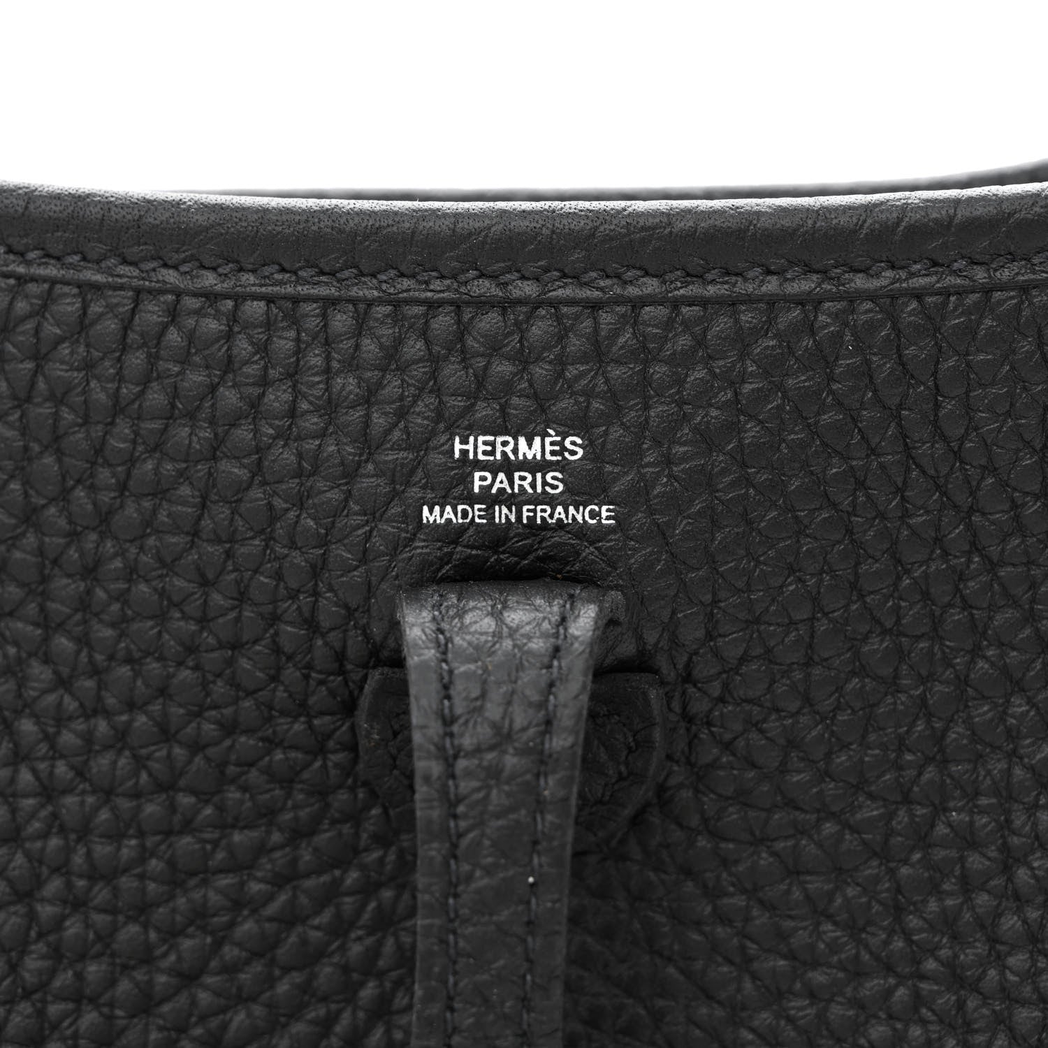 Hermes Taurillon Clemence Evelyne TPM Black 6 of 11