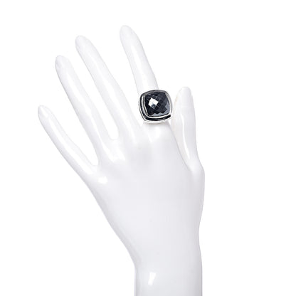 David Yurman Sterling Silver Hematite 17mm Albion Ring 52 6 2 of 5