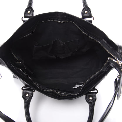 Balenciaga Chevre Silver Metallic Edge Hardware City Black 6 of 11