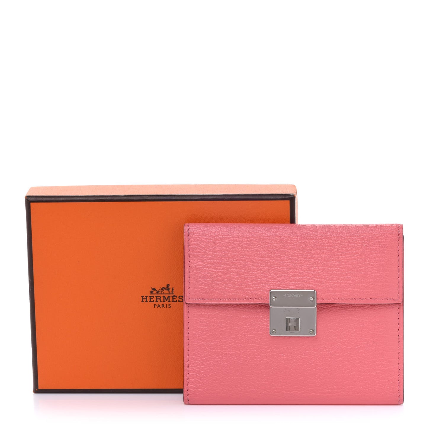 Chevre Mysore Mini Clic Card Holder Rose D'Ete