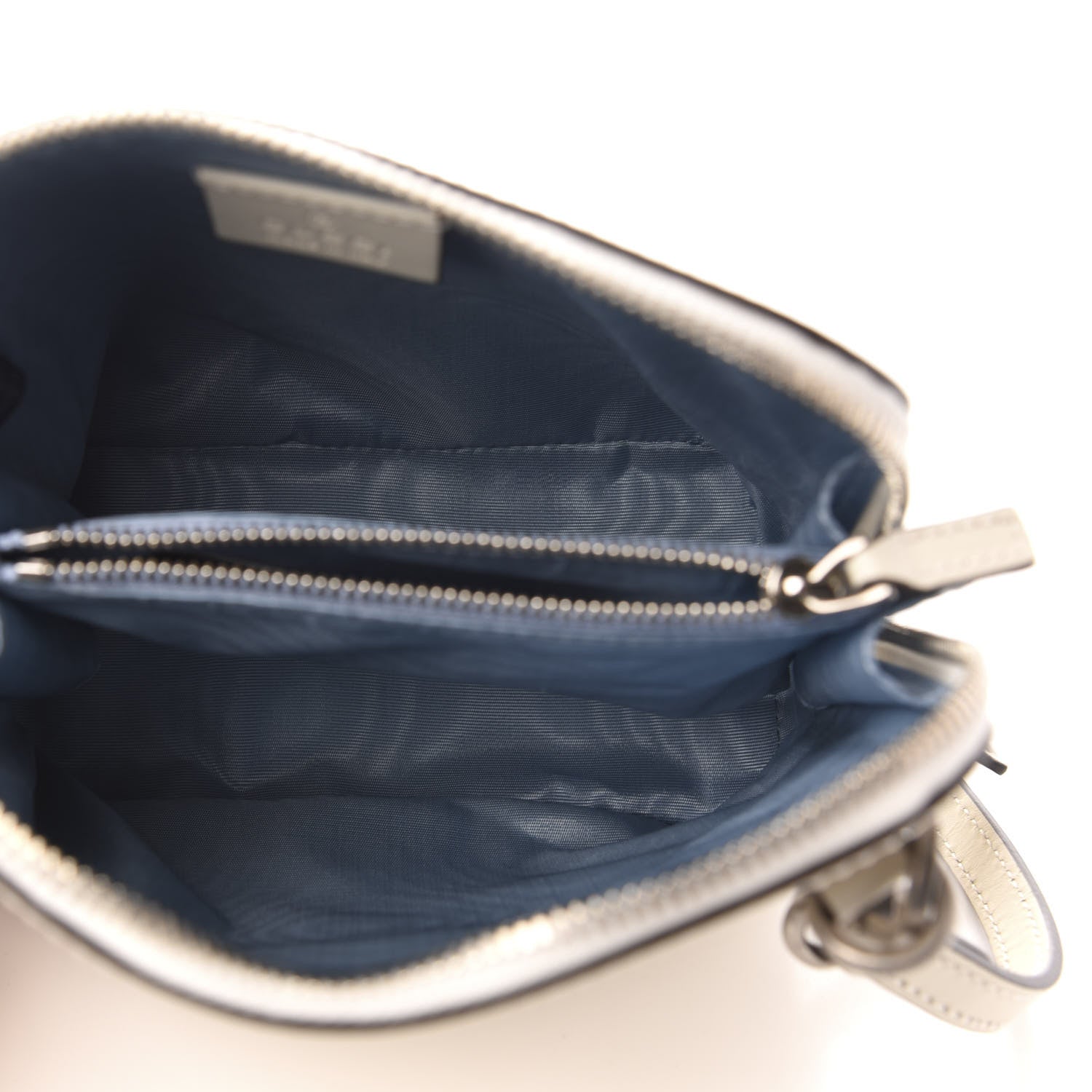Gucci X SEGA Calfskin GUCCY Stars Mini Dome Shoulder Bag Mystic White Gold 5 of 11